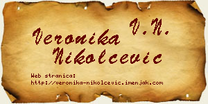 Veronika Nikolčević vizit kartica